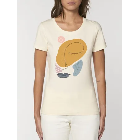  T-shirt femme BIO "Visage" 