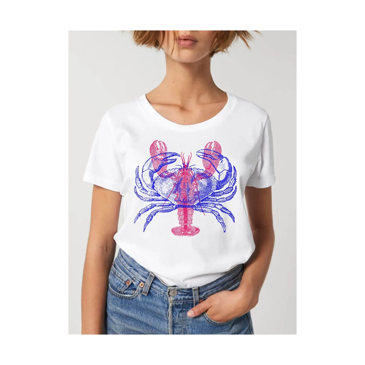 T-shirt femme "Homard/Crabe" par Ruliano des Bois