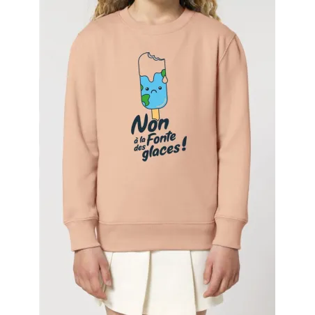 Sweat enfant Non à la fonte des glaces