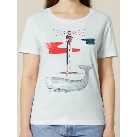 TEE-SHIRT FEMME "BALEINE" BY JORDAN GENTS