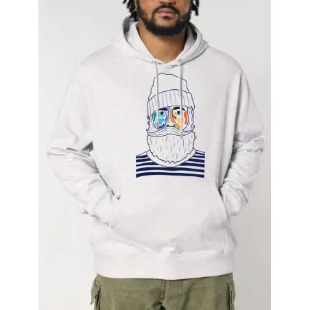 SWEAT HOMME CAPUCHE "MARIN" BY ATELIER SALÉ