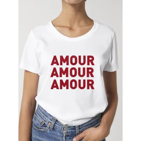 T-shirt femme "Amour Amour Amour"