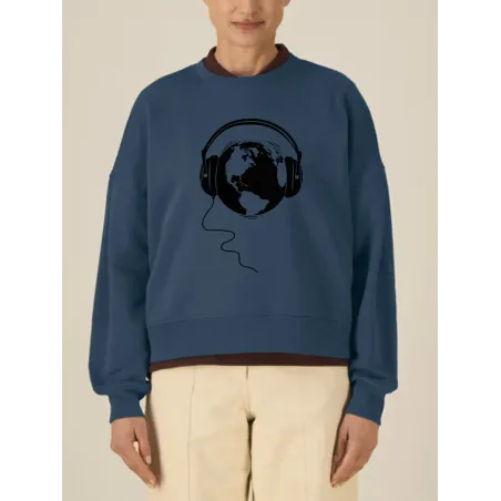 SWEAT FEMME "ECOUTE LA TERRE"