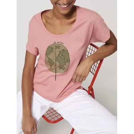 T-shirt femme ''Plan(è)te Feuille''